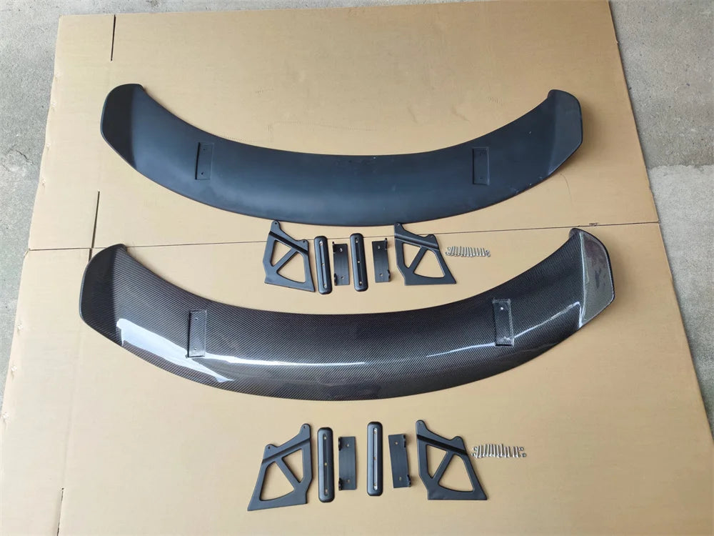 For Porsche Boxster Cayman 718 981 987 New GT4  Rear Trunk Spoiler Wing Rear Trunk Big Spoiler Lip Wing Carbon Fiber / FRP Black