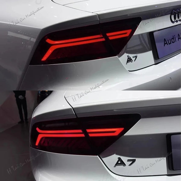 Pair Tail Light Assembly For 2011-2012-2013-2014 Audi A7 LED LED Tail Lights Brake lights Tail Lamp Driving Lights Brake Light