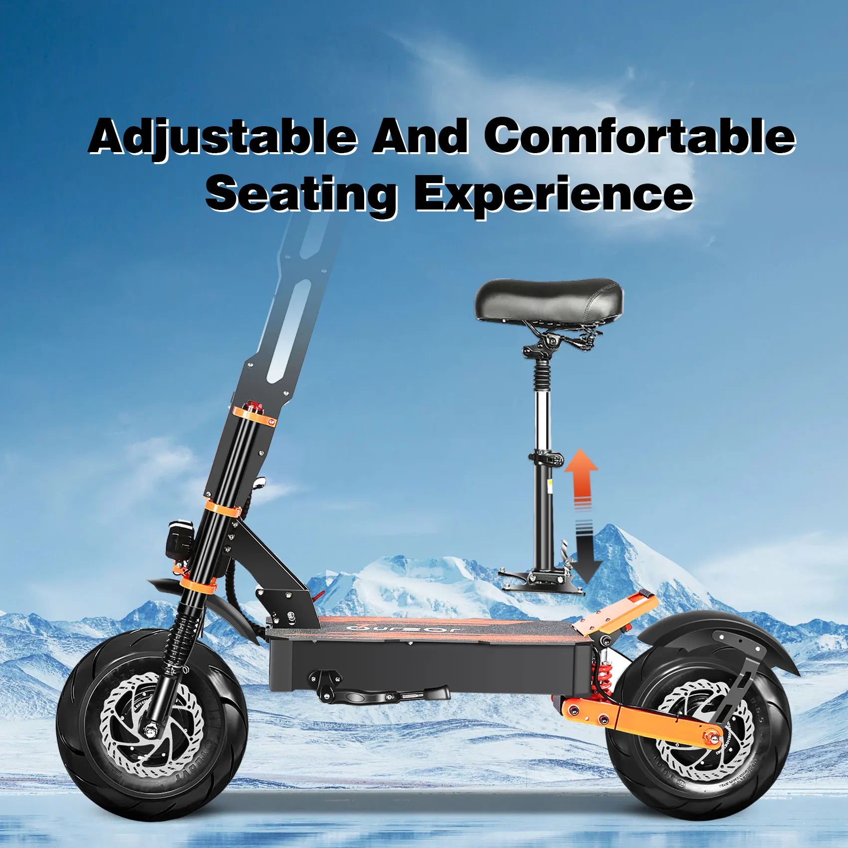 TOURSOR X8 PRO adult electric scooter 4000W*2 motor 60V 38.8AH Folding E-scooter 14-inch off-road tire mountain Escooter