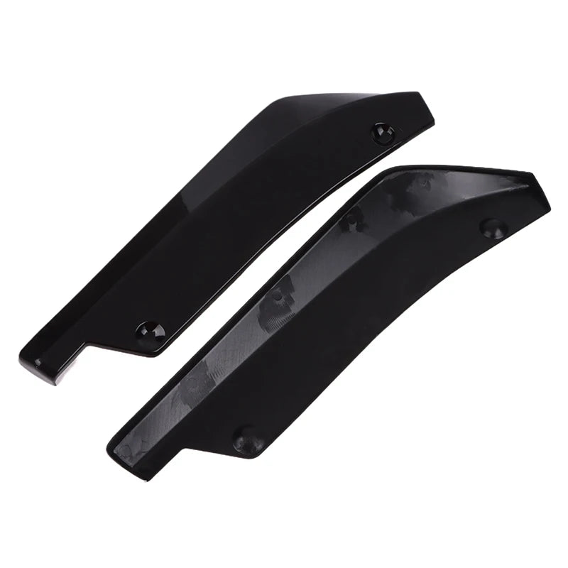 1 Pair Carbon Fiber Winglets Side Skirt Extension Car Front Rear Bumper Strip Lip Spoiler Diffuser Splitter Scratch Protector