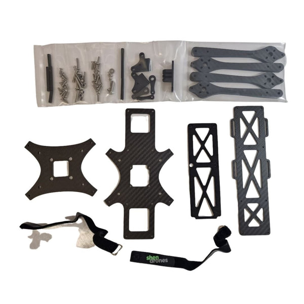 Shendrones Legato 7" Long Range Cinematic Drone Frame (Carbon Hardware Only)