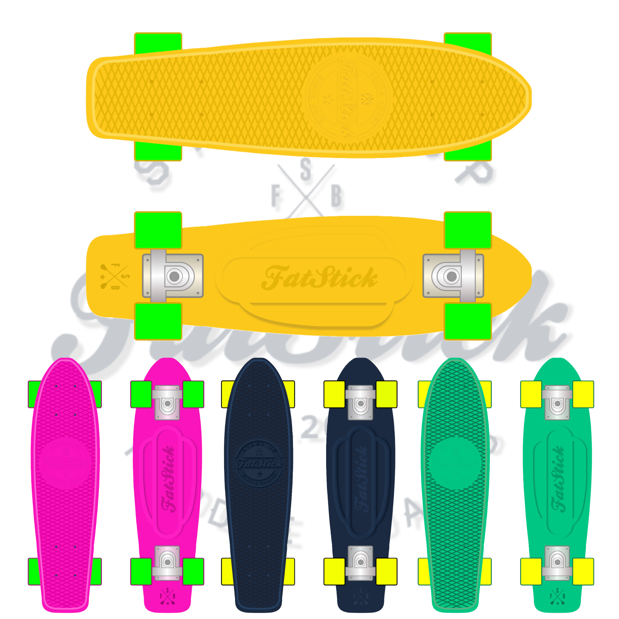 FatStick Mini-Cruiser 22" Skateboards
