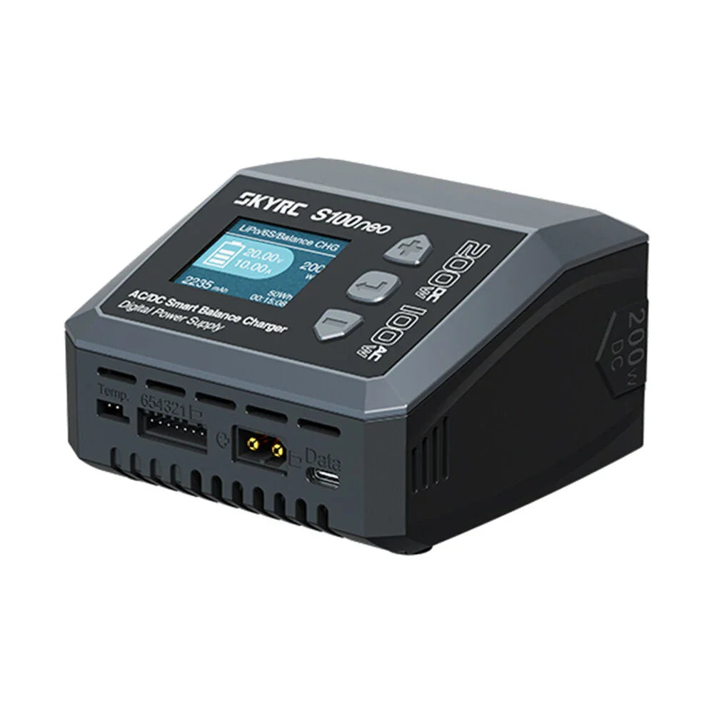 SKYRC S100neo AC100W/DC200WDual Channel Lipo Charger