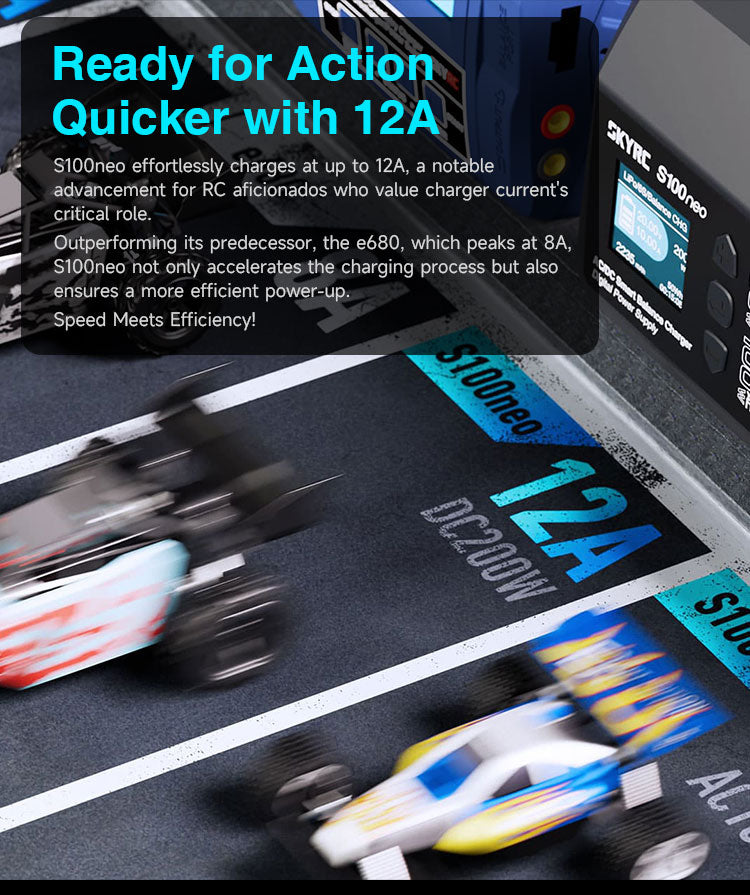 SKYRC S100neo AC100W/DC200WDual Channel Lipo Charger