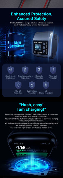 SKYRC S100neo AC100W/DC200WDual Channel Lipo Charger