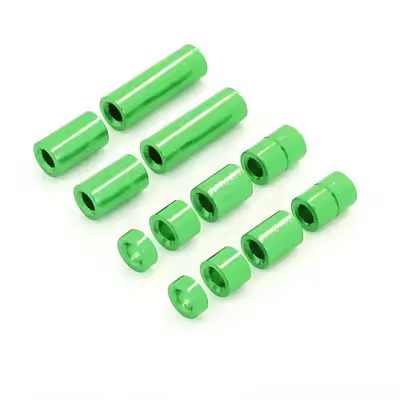 10pc M3x8 Smooth Standoffs Coloured Aluminium Pack