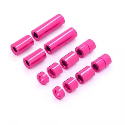 10pc M3x8 Smooth Standoffs Coloured Aluminium Pack
