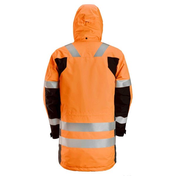 Snickers 1830 AllroundWork, Hi-Vis Waterproof Parka Jacket Class 3 Various Colours