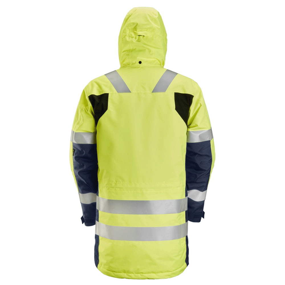 Snickers 1830 AllroundWork, Hi-Vis Waterproof Parka Jacket Class 3 Various Colours