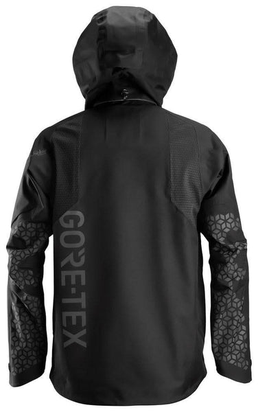 Snickers 1980 FlexiWork, Waterproof GORE-TEX Shell Jacket Black Large
