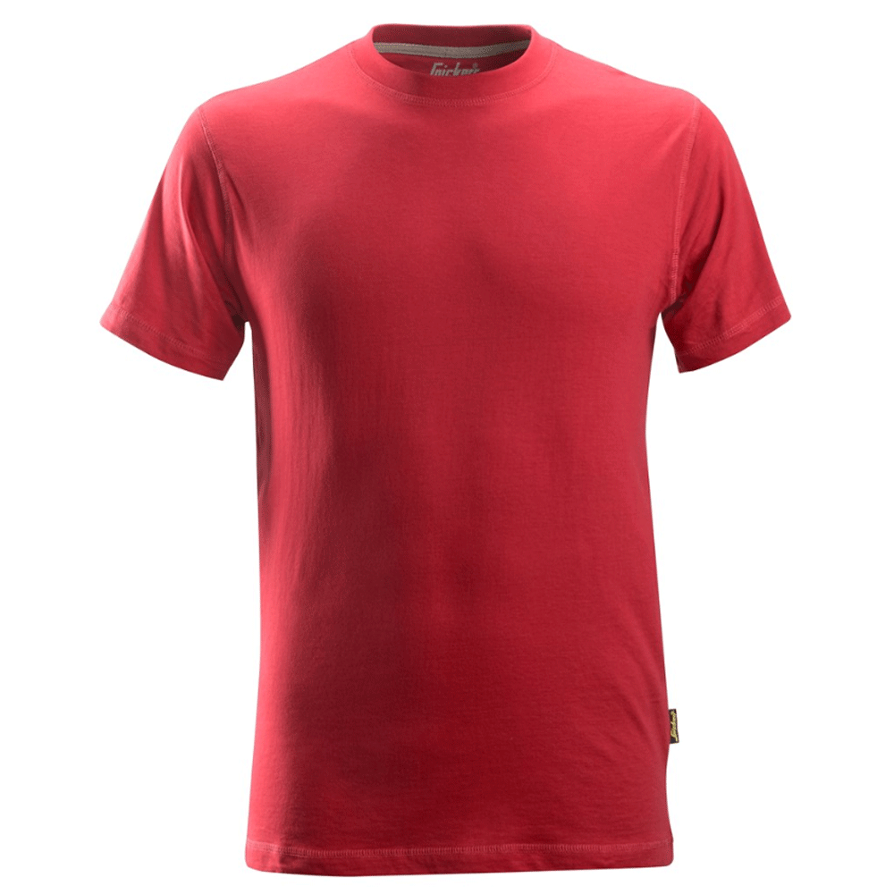 Snickers 2502 Classic Cre Neck T-Shirt 100% Combed Cotton Various Colours