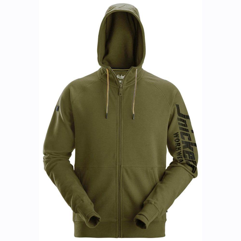 Snickers 2895 Logo Full-Zip Hoodie Sweatshirt