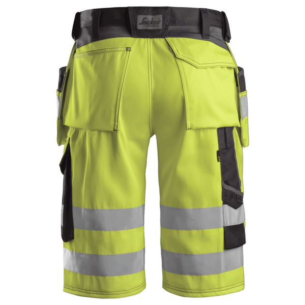 Snickers 3033 Hi-Vis Holster Pocket Shorts, Class 1 Various Colours