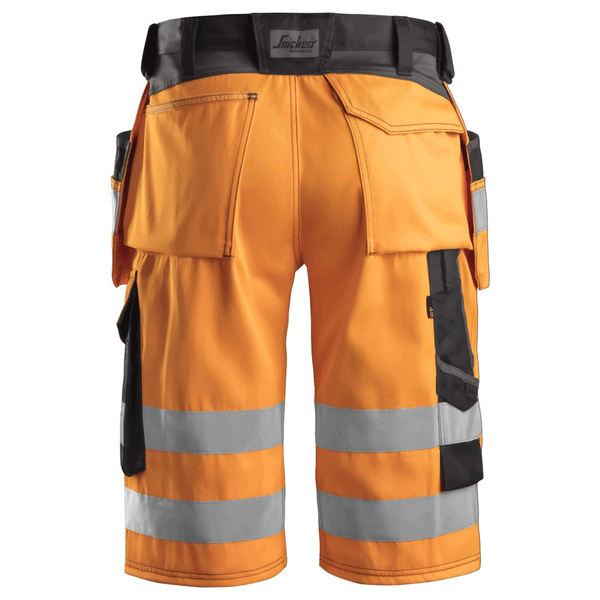 Snickers 3033 Hi-Vis Holster Pocket Shorts, Class 1 Various Colours