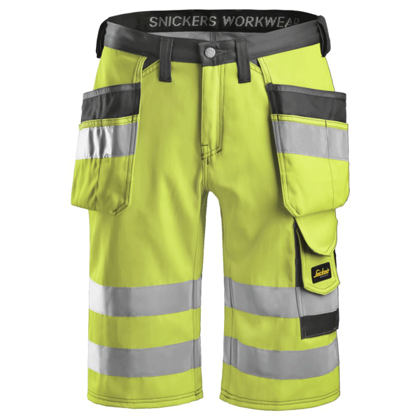 Snickers 3033 Hi-Vis Holster Pocket Shorts, Class 1 Various Colours