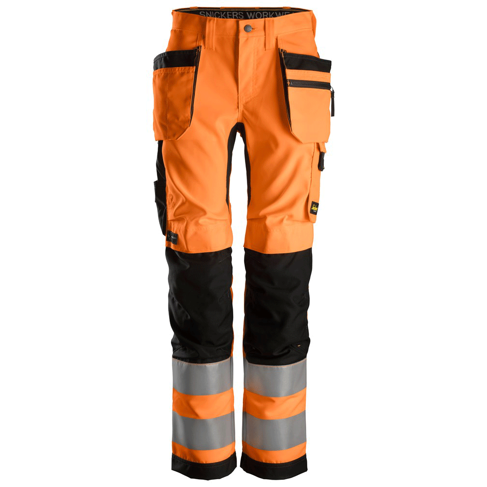 Snickers 6730 AllroundWork Womens Hi-Vis Trousers CL2 Various Colours