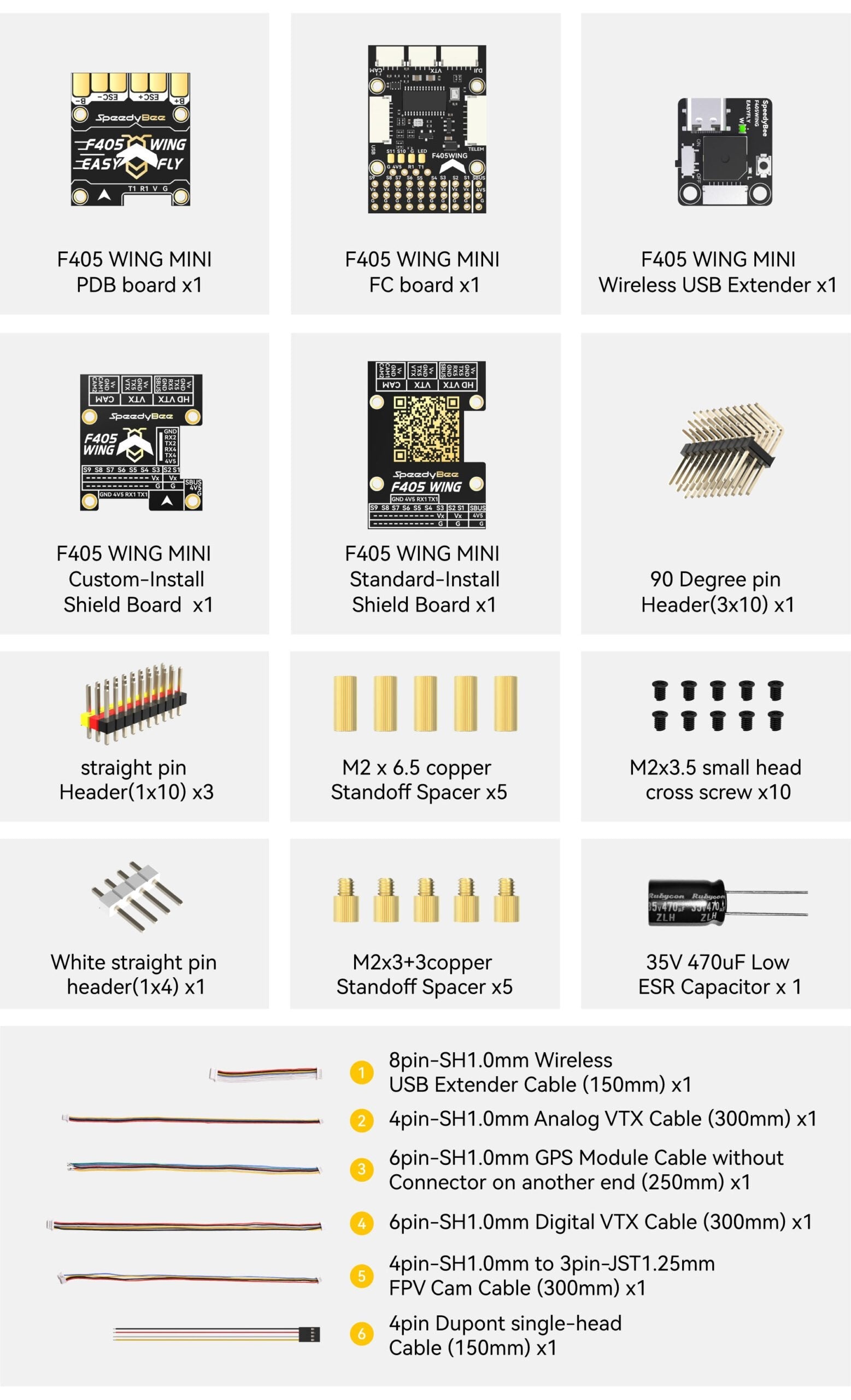 SpeedyBee F405 WING-MINI APP Fixed Wing Flight Controller