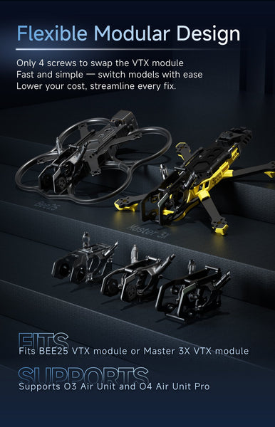 SpeedyBee Master3X Modular Frame O3 (Aluminum Alloy Head)