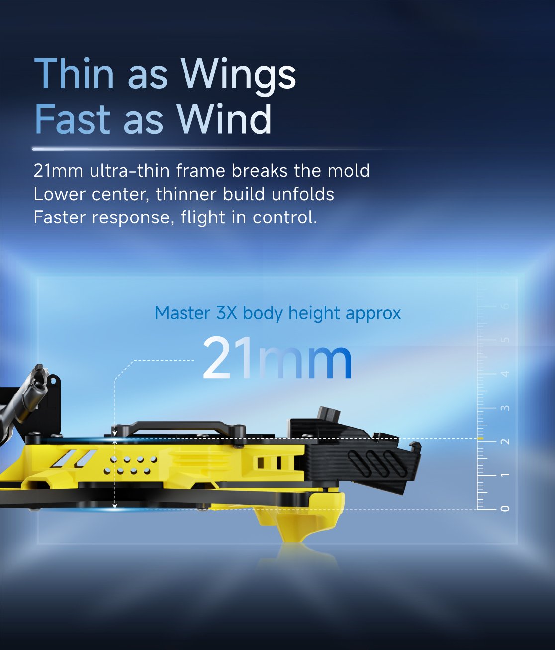 SpeedyBee Master3X Modular Frame (with Injection Moulded Head O3 Compatible)