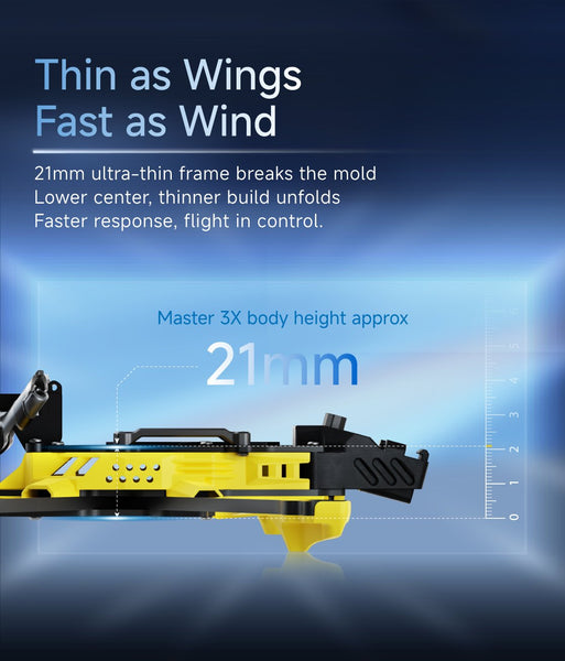 SpeedyBee Master3X Modular Frame (with Injection Moulded Head O3 Compatible)