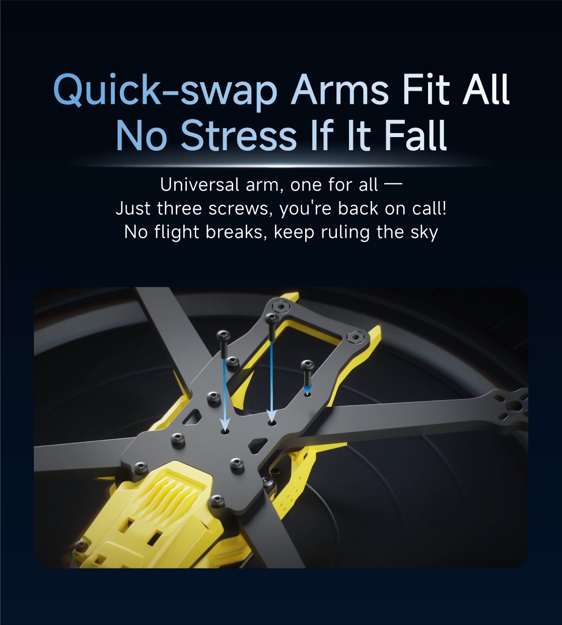 SpeedyBee Master3X Modular Frame O3 (Aluminum Alloy Head)