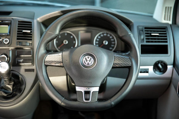 For VW T5.1 Transporter Premium Leather Steering Wheel Replacement Upgrade