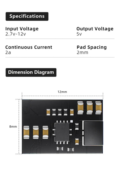 Sub250 1S BEC Board V1 for O4 Drone
