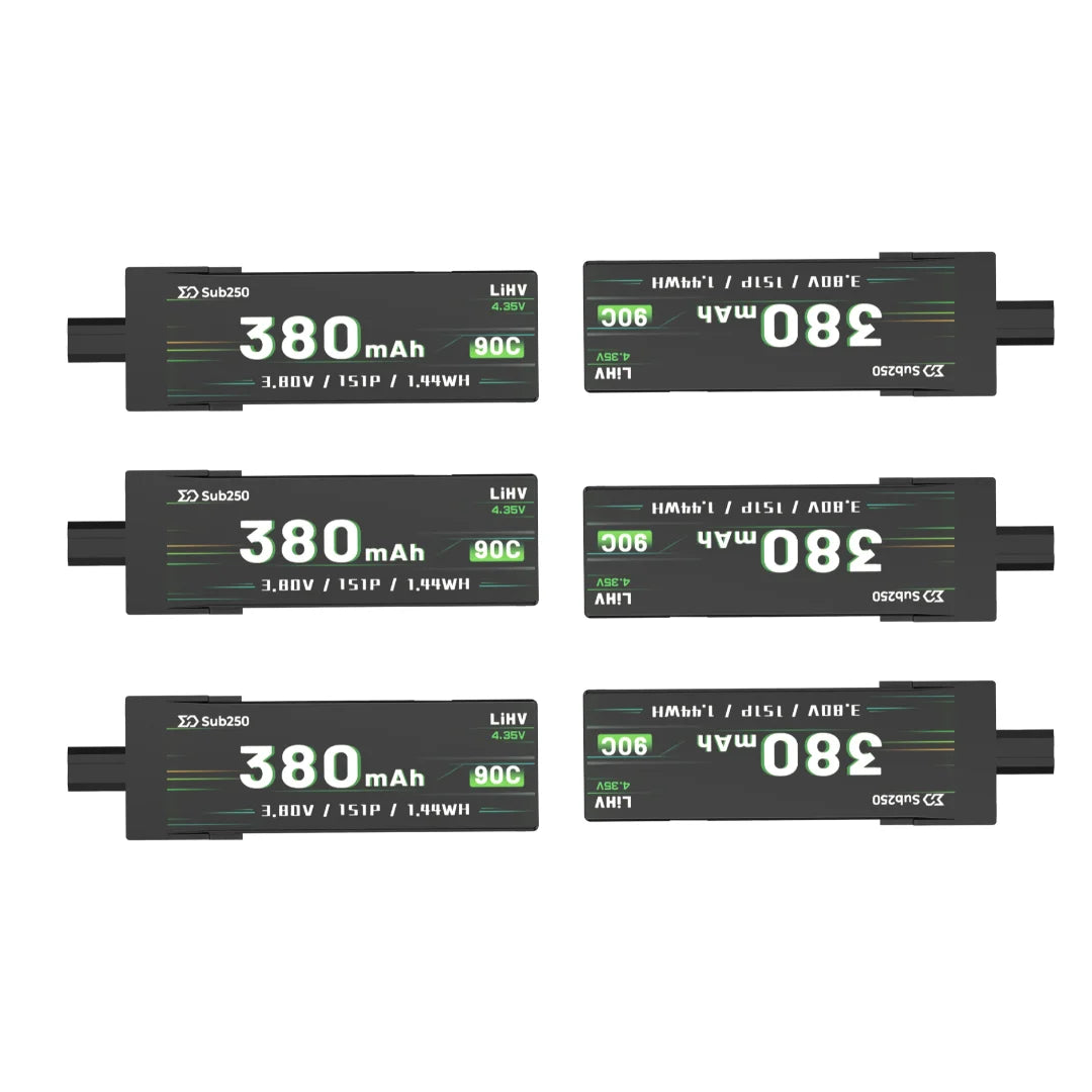Sub250 GNB 1S 380mAh 90C (6 Pack)