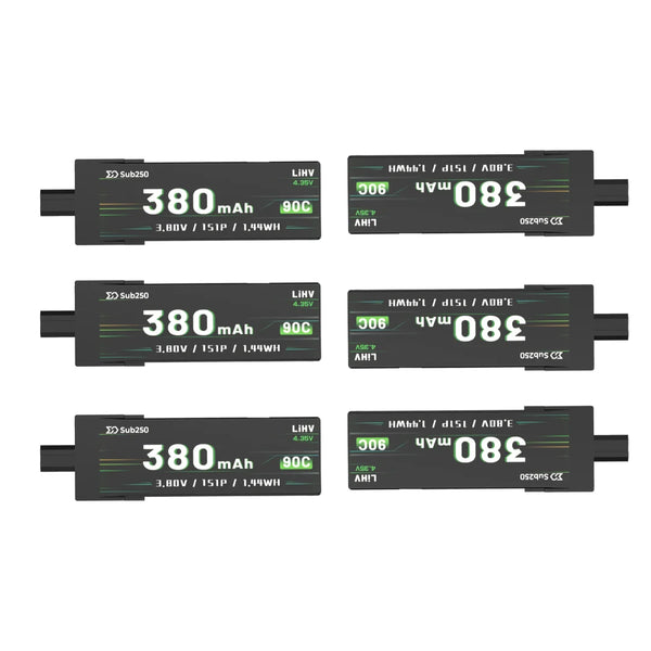 Sub250 GNB 1S 380mAh 90C (6 Pack)