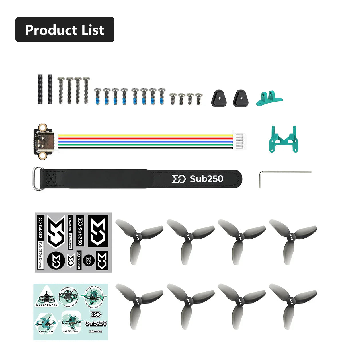 Sub250 Oasisfly30 3 Inches HD O4 Pro Freestyle Quadcopter