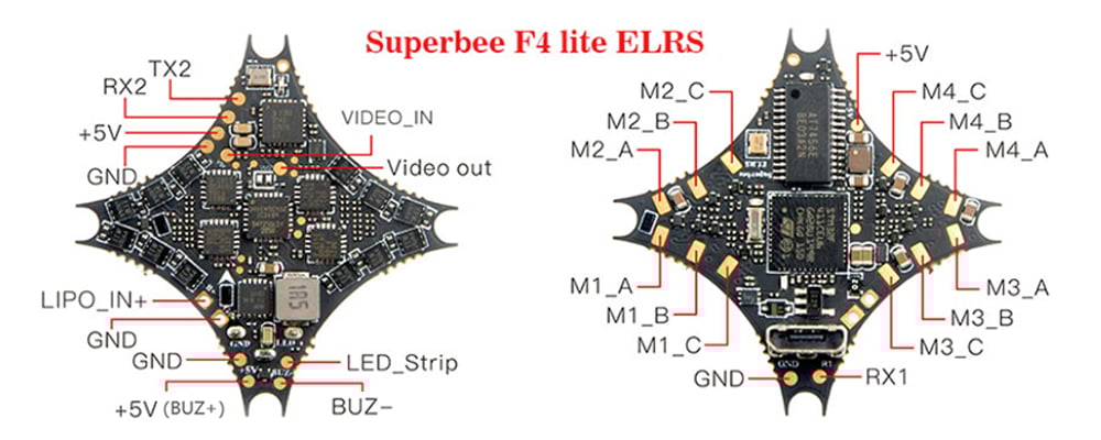 Happymodel SuperBee F4 Lite AIO Whoop Flight Controller