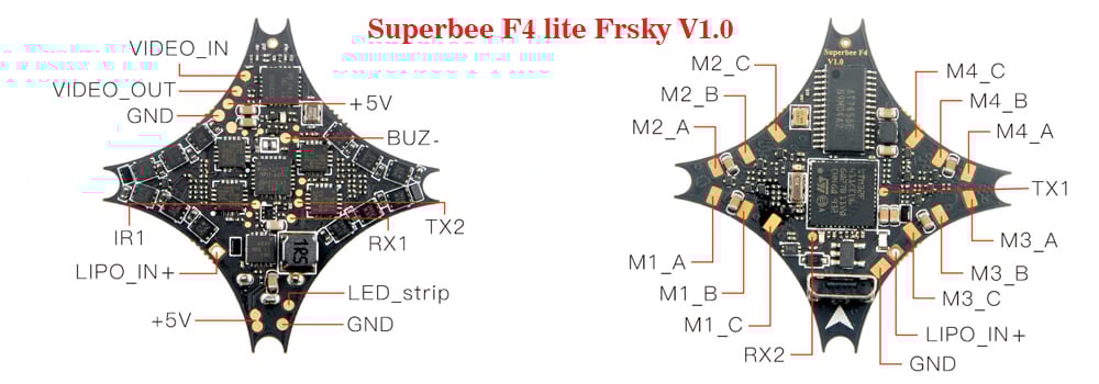 Happymodel SuperBee F4 Lite AIO Whoop Flight Controller