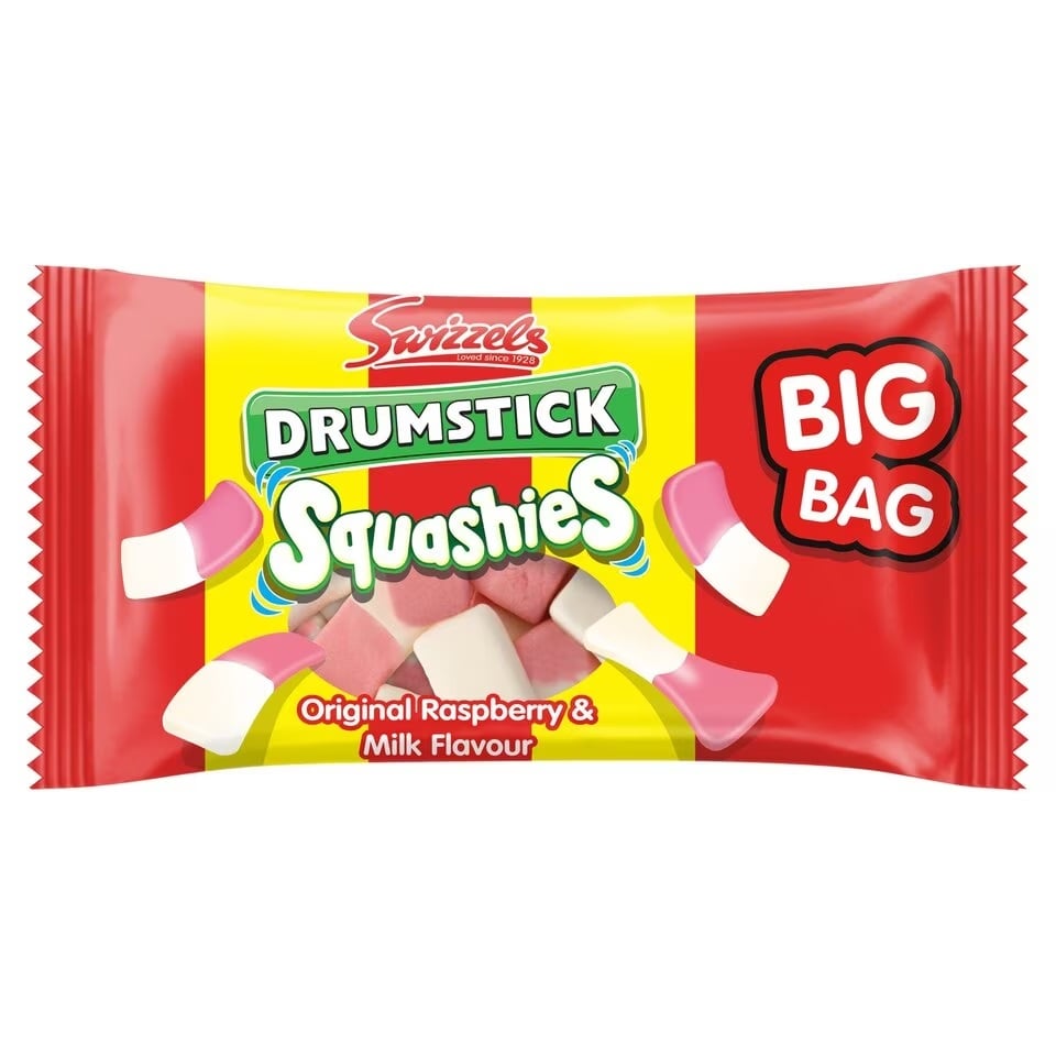 Swizzels Drumstick Squashies Original (Raspberry & Milk) Flavour 60g