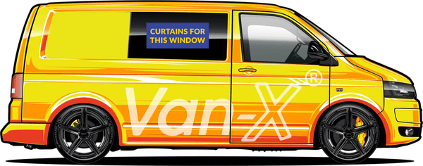 For Mercedes Vito MK2 Bare-Metal Window Curtains Eco-Line - Grey | Van-X