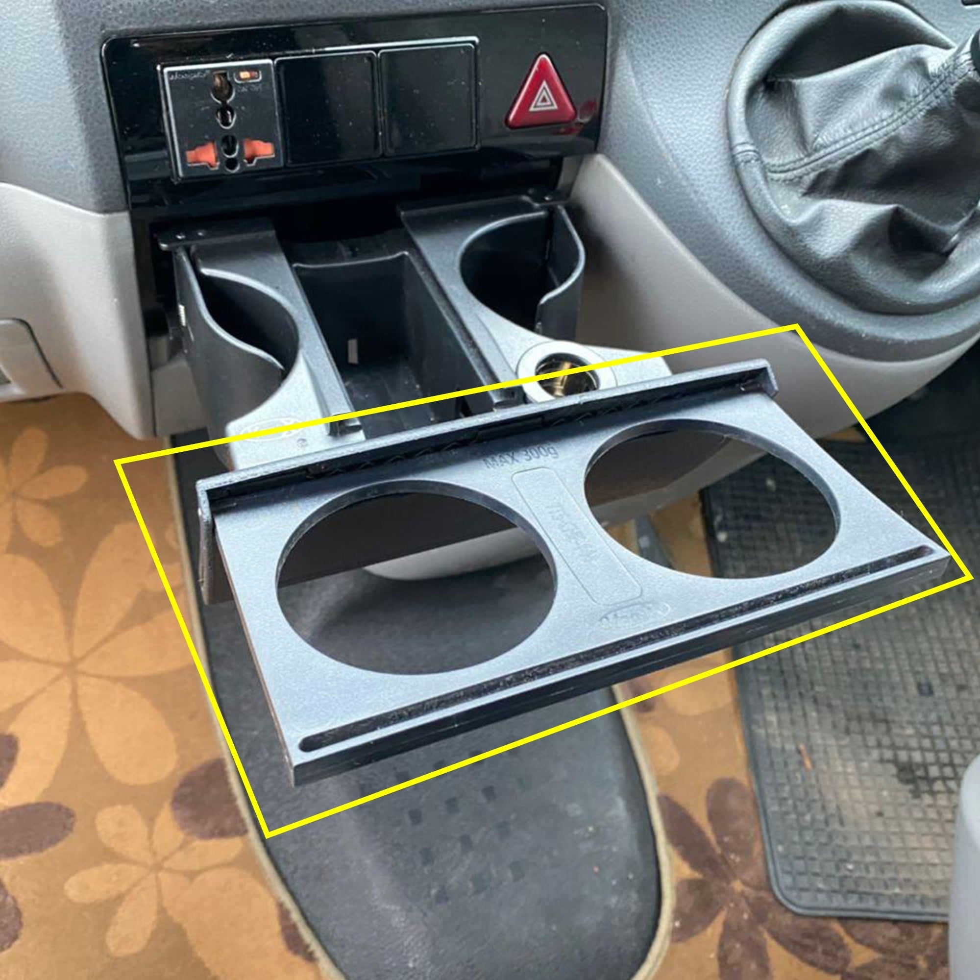 For VW T5 & T5.1 Cup Holder Extension – Add-On 2-Pack for Extra Storage & Convenience