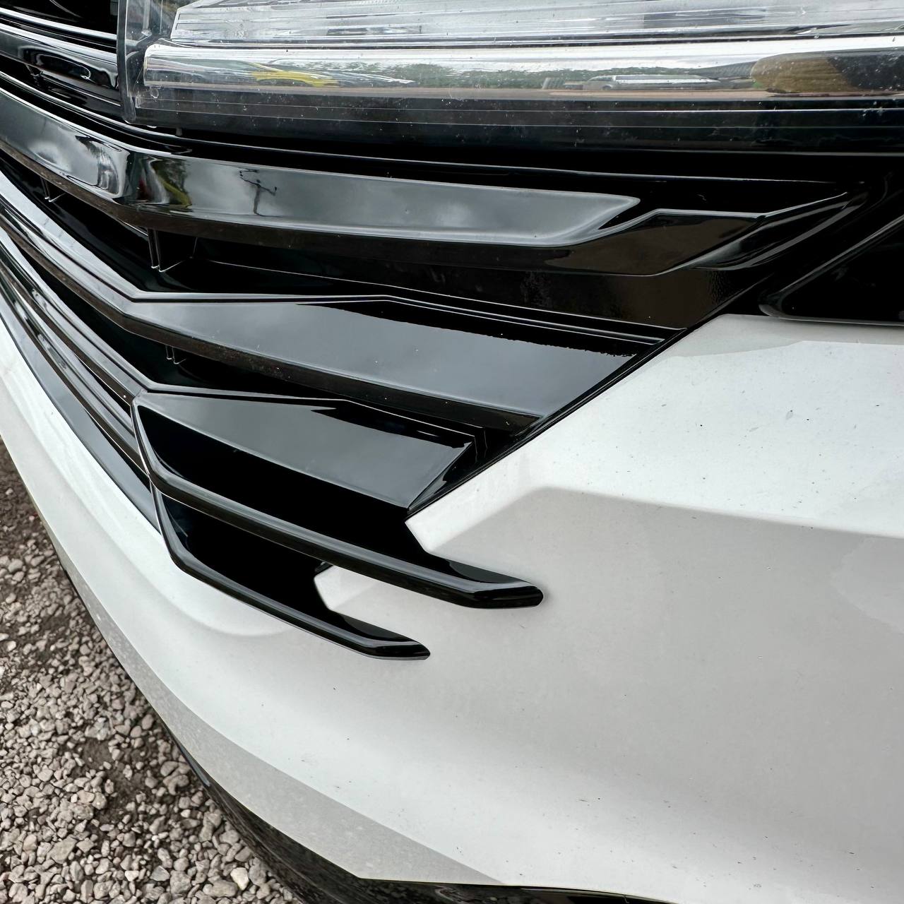 For VW T6.1 Front Grille Side Fins – Gloss Black Finish (Set of 4) | Van-X Styling Upgrade
