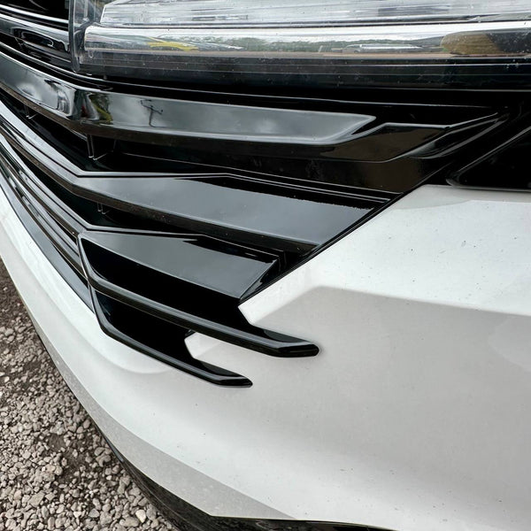 For VW T6.1 Front Grille Side Fins – Gloss Black Finish (Set of 4) | Van-X Styling Upgrade