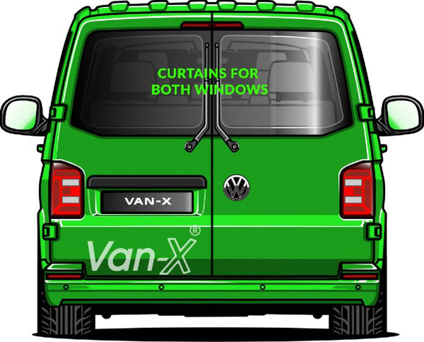 For VW T6.1 Transporter Van Conversion Premium Curtains - Black/Grey - CREATE YOUR OWN BUNDLE! Van-X