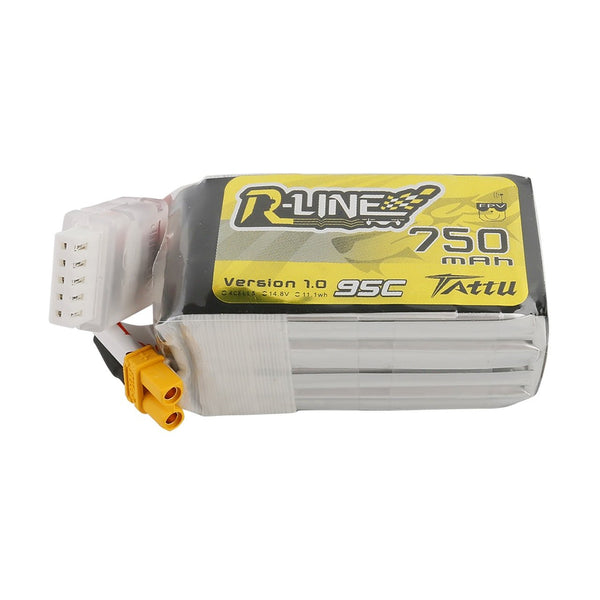 Tattu 750mAh 14.8V 95C 4S1P Lipo Battery Pack