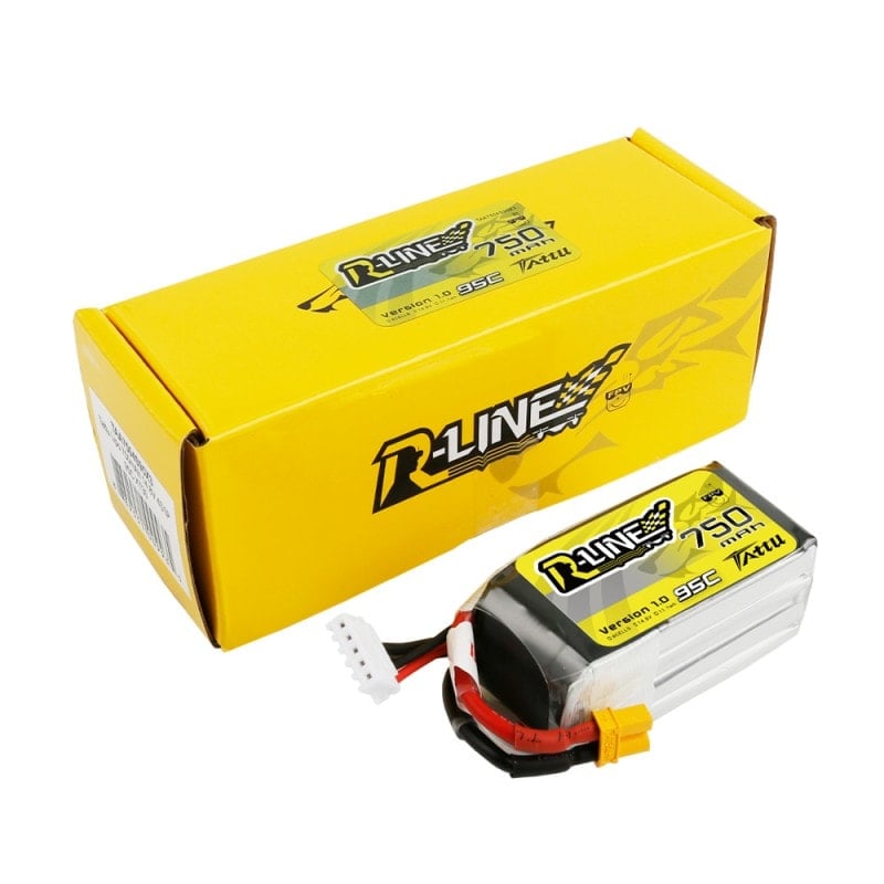 Tattu 750mAh 14.8V 95C 4S1P Lipo Battery Pack