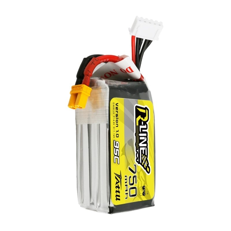 Tattu 750mAh 14.8V 95C 4S1P Lipo Battery Pack
