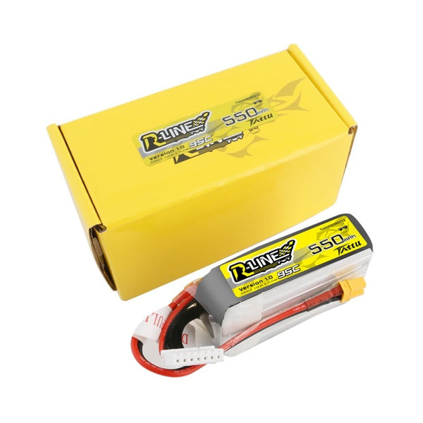 Tattu R-Line 550mAh 22.2V 6S1P 95C Lipo Battery with XT30