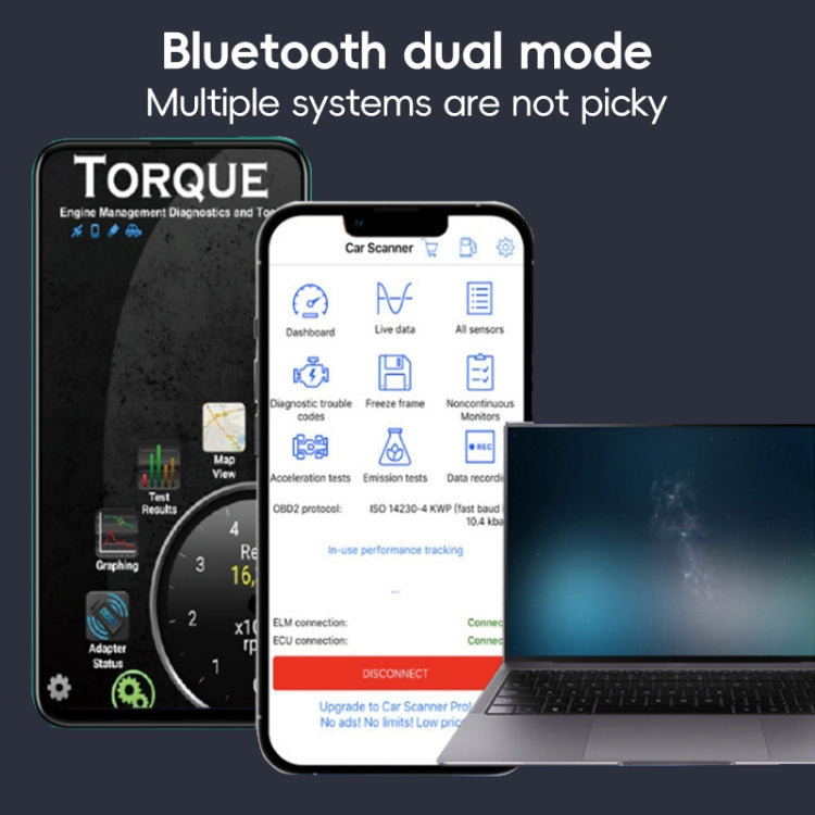 New OBD V2.1 mini ELM327 OBD2 Bluetooth Auto Scanner OBDII 2 Car ELM 327 Tester Diagnostic Tool for Android Windows Symbian, Bluetooth Auto Scanner