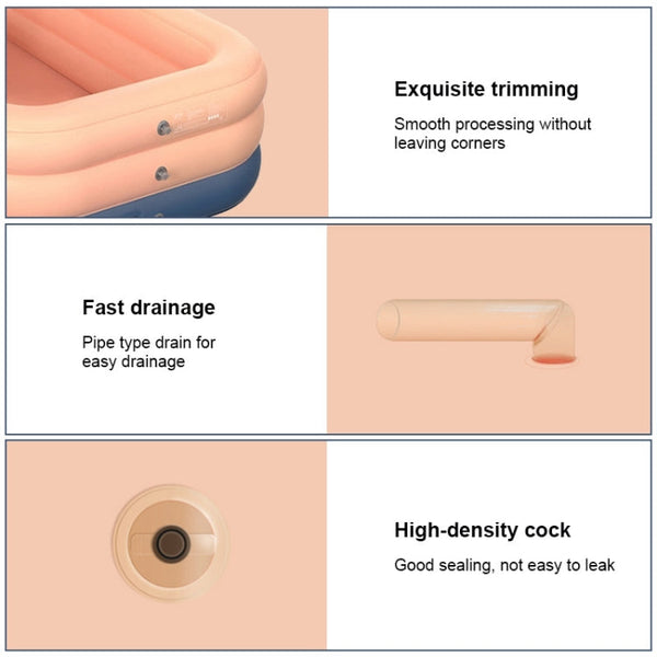 PVC Shade Wireless Automatic Inflatable Swimming Pool Household Children Swimming Pool Large Outdoor Plastic Pool with Shed, 2.1m, 2.6m, 3m