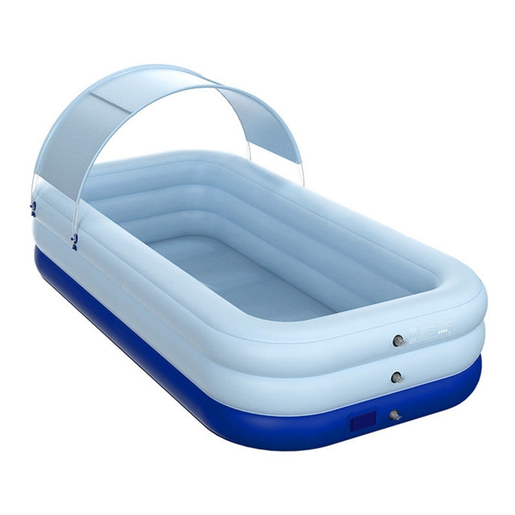 PVC Shade Wireless Automatic Inflatable Swimming Pool Household Children Swimming Pool Large Outdoor Plastic Pool with Shed, 2.1m, 2.6m, 3m
