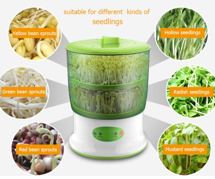 Intelligent Bean Sprouts Maker Household Upgrade Large Capacity Thermostat Green Seeds Growing Automatic Sprout Machine, Intelligent Bean Sprouts Maker