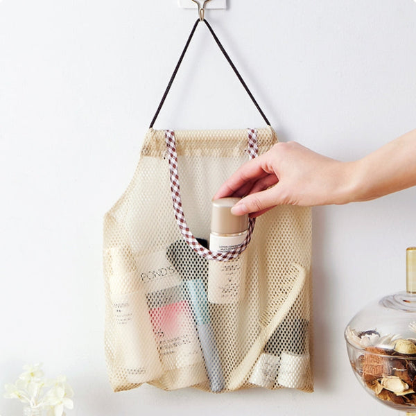 2 PCS Creative Kitchen Vegetable Onion Potato Storage Hanging Bag Hollow Breathable Mesh Bag Kitchen Garlic Ginger Mesh Storage Bag, Mesh Storage Bag
