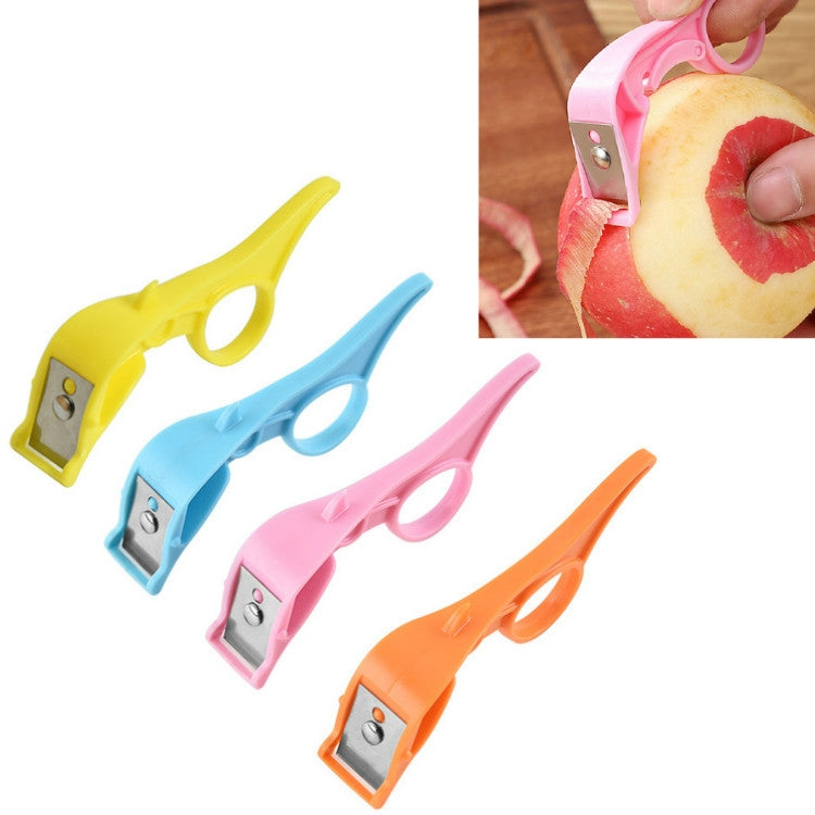 Kitchen Fruit Peeler Stainless Steel Peeling Knife, Random Color Delivery