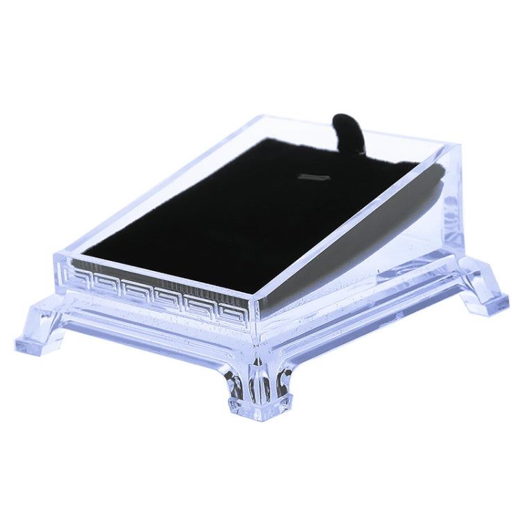 Transparent Acrylic Jewelry Bracelet Watch Display Plate Show Holder Tray Rack