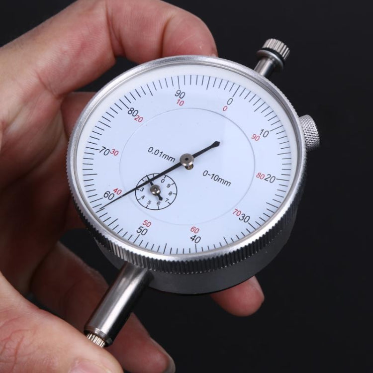 0.01mm Precision Tool Dial Indicator Gauge Professional Portable Dial Test Indicator Accuracy Measurement Instrument Tools, 0-10mm